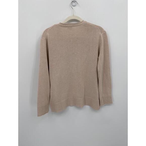 Ella Moss Super Soft pale Pink Crew Knit Sweater Size Small Lightweight EUC - Picture 3 of 6